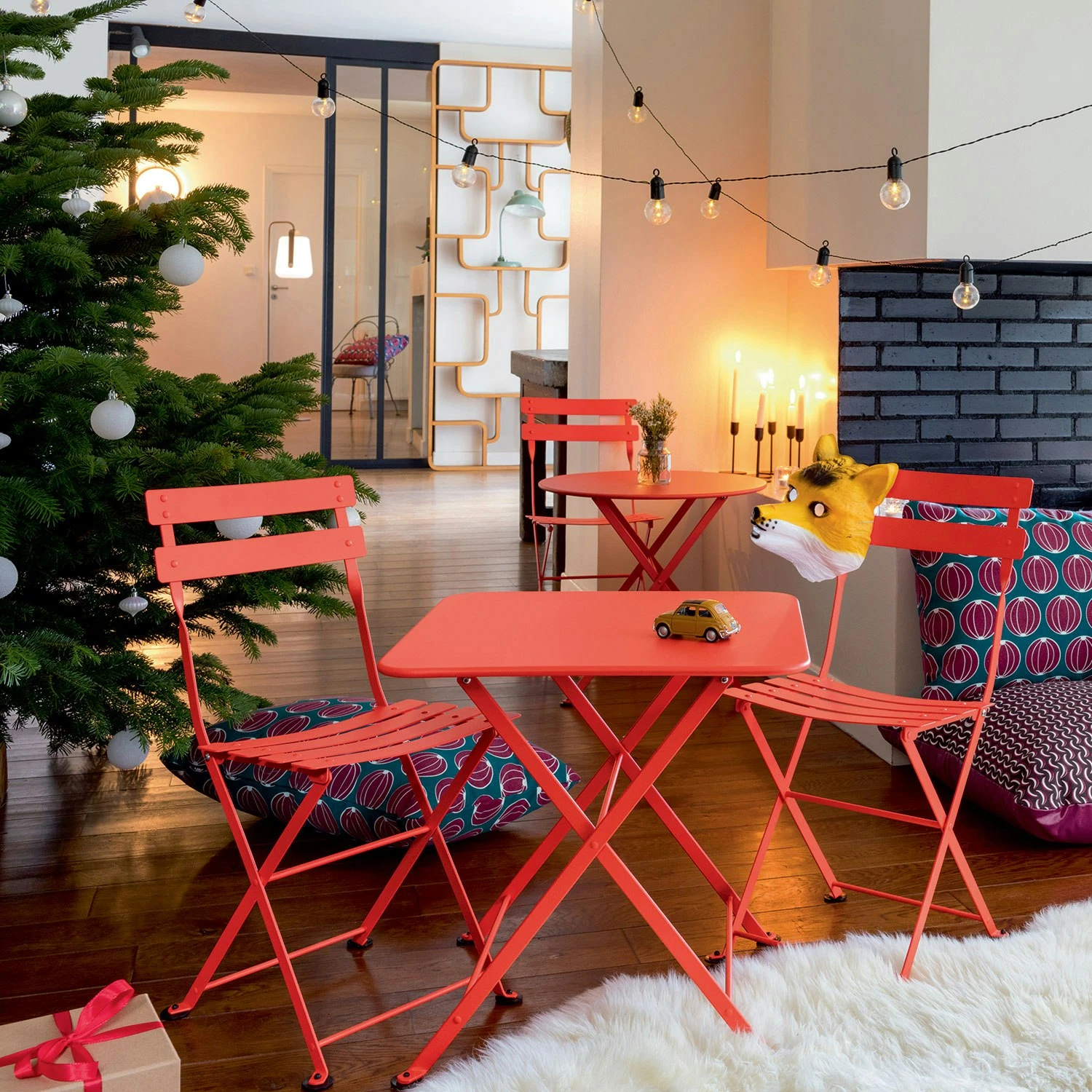 Bistro Metal Chair, Honey Matte 5 Bistro Metal Chair, Honey Matte - Image 5