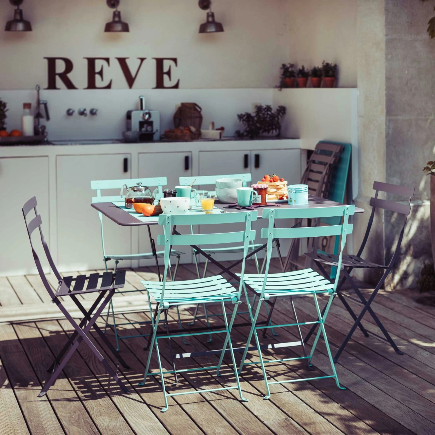 Bistro Metal Chair, Willow Green 3 Bistro Metal Chair, Willow Green - Image 3