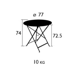 Floréal Table Ø77 Cm 7 Floréal Table Ø77 Cm -Hay Sales Store fermob floreal table 77 cm 1 5
