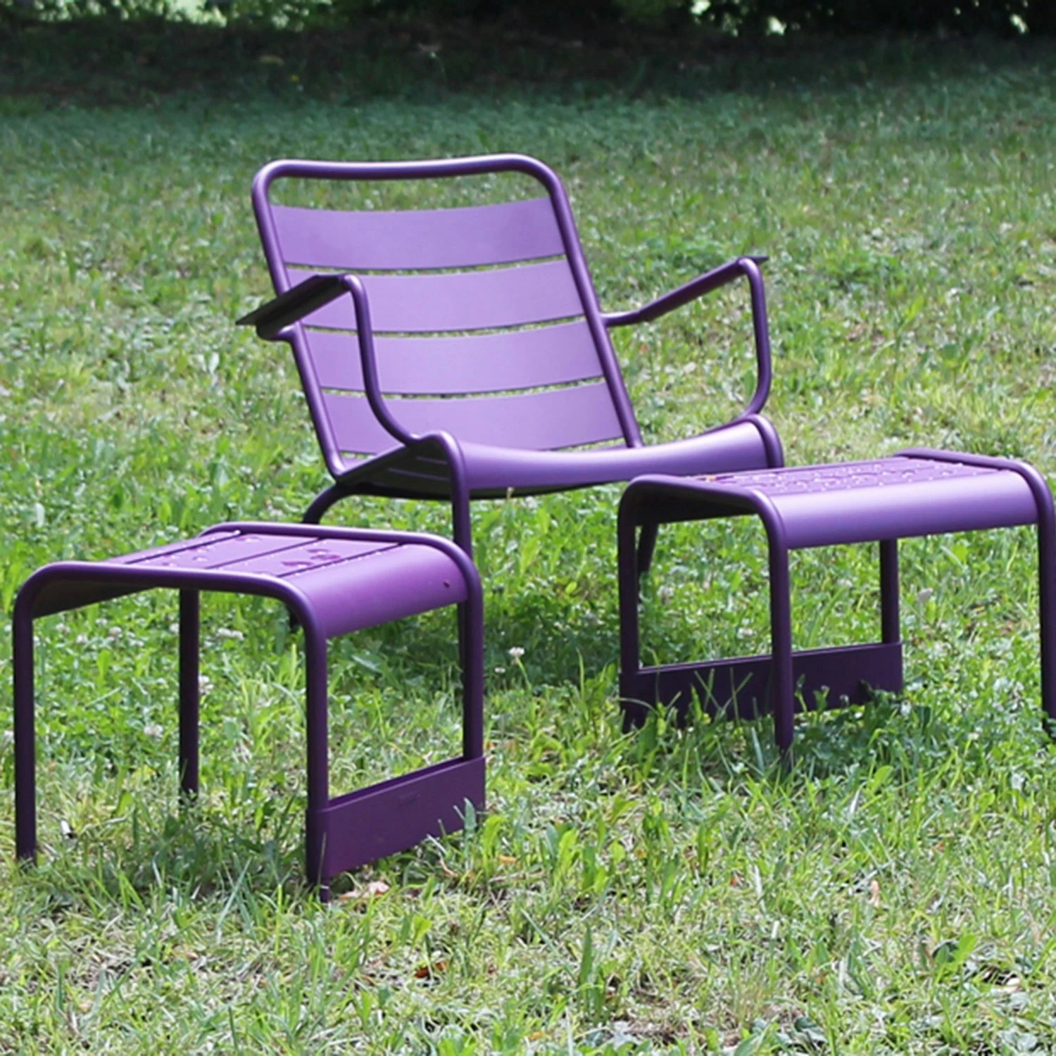 Luxembourg Footstool, Liquorice 3 Luxembourg Footstool, Liquorice - Image 3