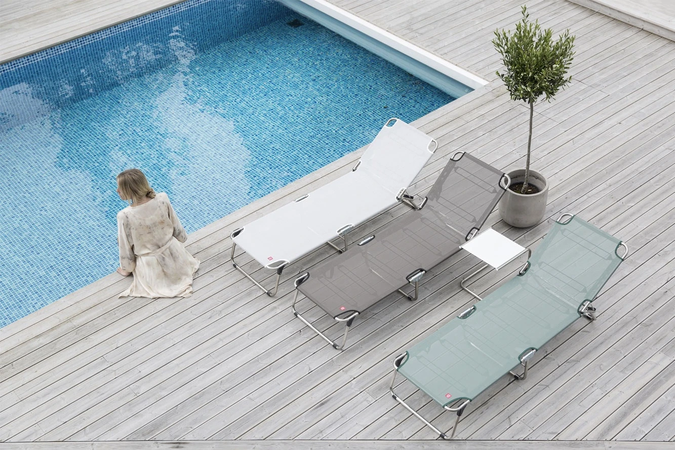 FIAM Amigo Sunbed, White 3 FIAM Amigo Sunbed, White - Image 3