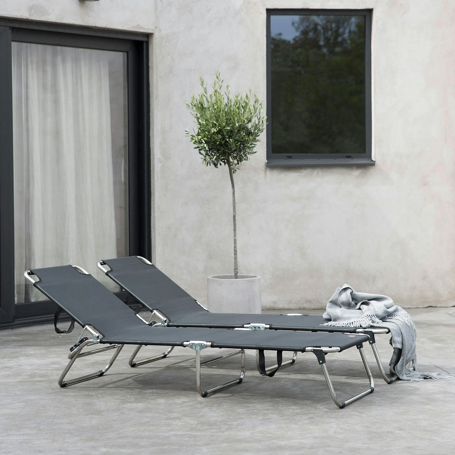 FIAM Amigo Sunbed, Black 5 FIAM Amigo Sunbed, Black - Image 5