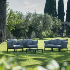 FIAM Domino Sofa 3-Seater, Anthracite