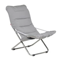 FIAM Fiesta Soft Deck Chair, Grey