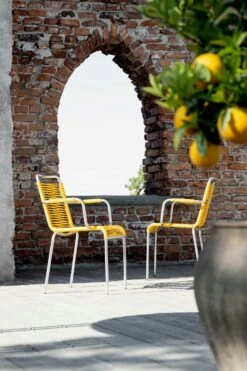 FIAM Mya Spaghetti Armchair, Yellow -Hay Sales Store fiam mya spaghetti with armrests black 19