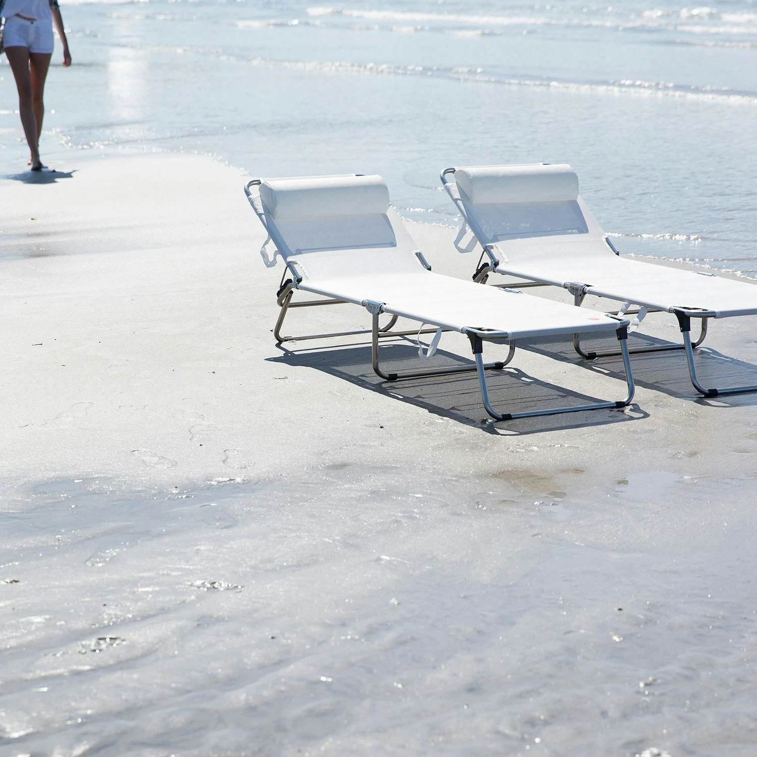 FIAM Amigo Sunbed, White 6 FIAM Amigo Sunbed, White - Image 6