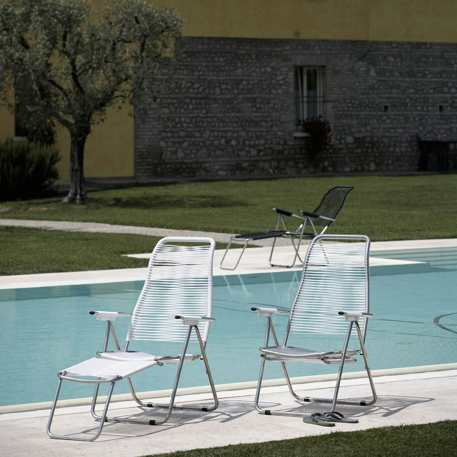 FIAM Spaghetti Sunbed, White 2 FIAM Spaghetti Sunbed, White - Image 2