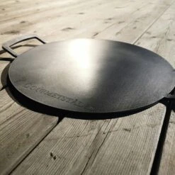 Steel Griddle Round With Handle, 33 Cm -Hay Sales Store gourmetstal steel griddle round with handle 3