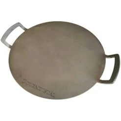 Steel Griddle Round With Handle, 33 Cm