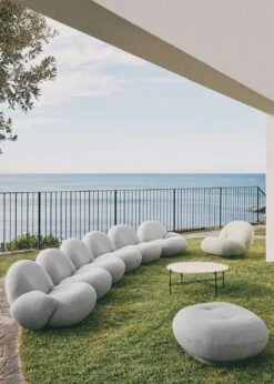 Gubi TS Outdoor Coffee Table Ø80x35 Cm, Black/White Travertine 9 Gubi TS Outdoor Coffee Table Ø80x35 Cm, Black/White Travertine -Hay Sales Store gubi ts outdoor coffee table 80 black white travertin 3