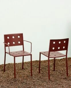 Hay Balcony Armchair, Iron Red 6 Hay Balcony Armchair, Iron Red -Hay Sales Store hay balcony dining armchair anthracite 4