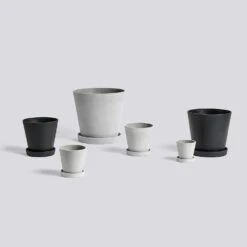 Hay Flowerpot With Saucer Black, Ø11 Cm S 9 Hay Flowerpot With Saucer Black, Ø11 Cm S -Hay Sales Store hay flowerpot with saucer black 4 1