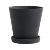 Hay Flowerpot With Saucer Black, Ø14 Cm M