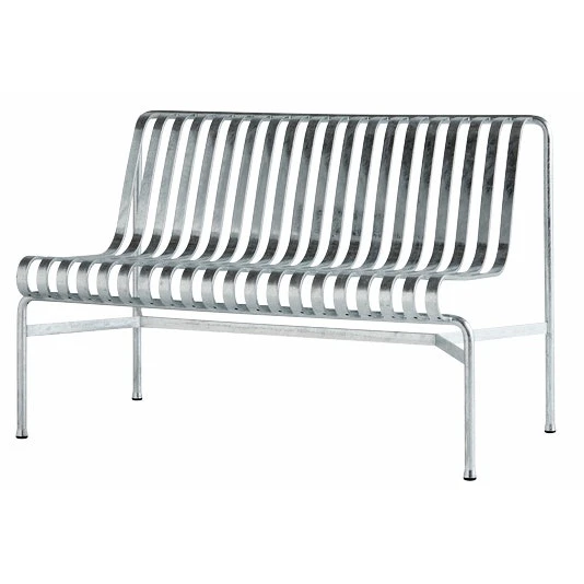 Hay Palissade Dining Bench Without Armrests, Hot Galvanized 1 Hay Palissade Dining Bench Without Armrests, Hot Galvanized