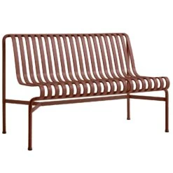 Hay Palissade Bench Without Armrests, Iron Red
