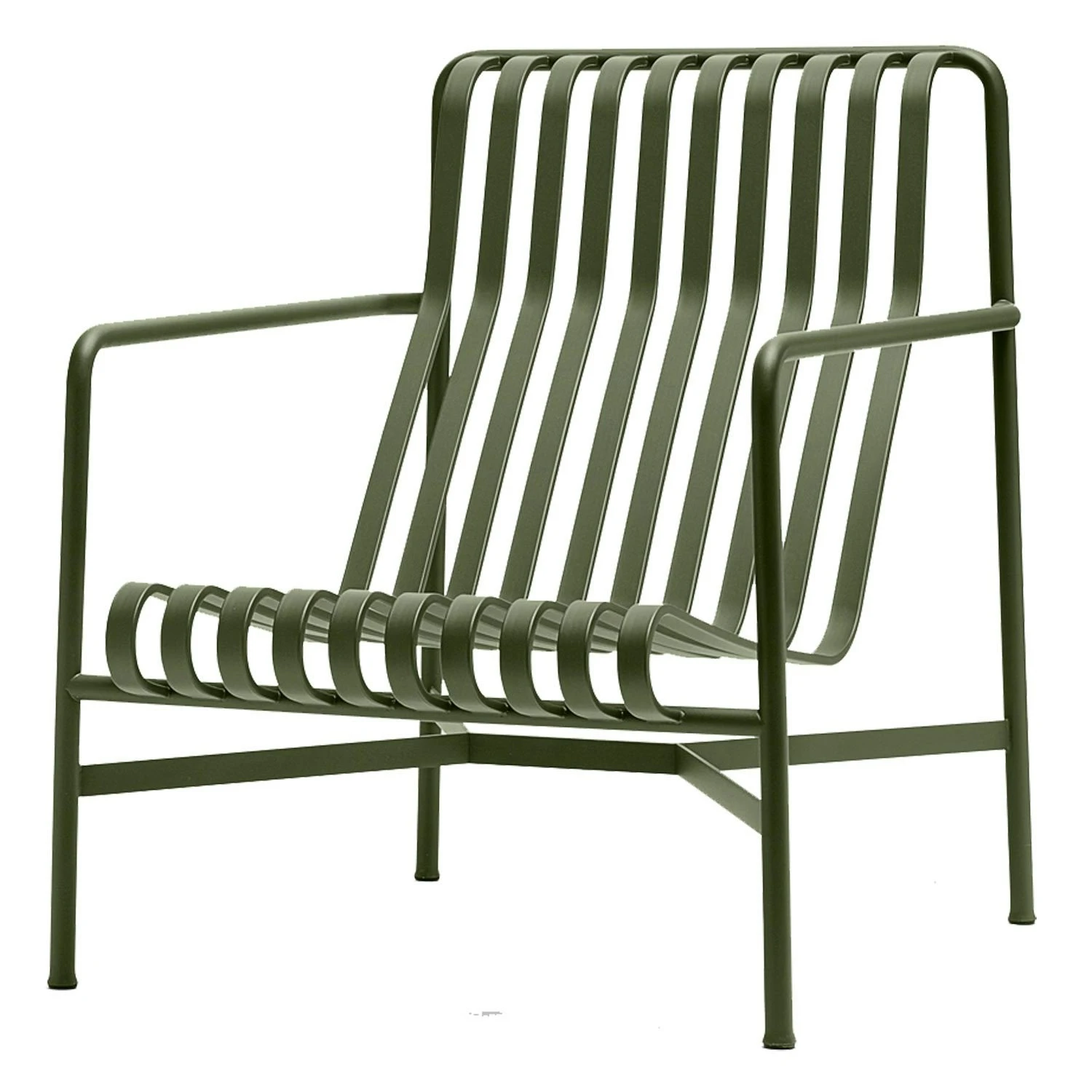 Hay Palissade Lounge Chair High, Olive 1 Hay Palissade Lounge Chair High, Olive