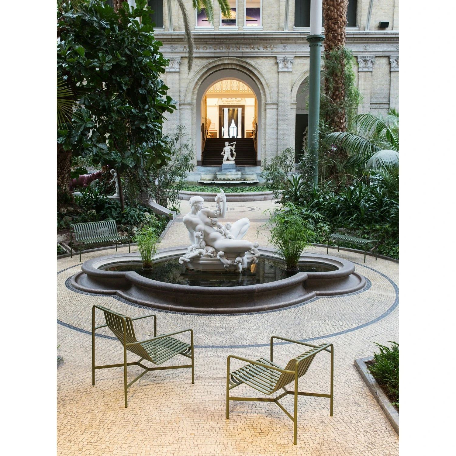 Hay Palissade Lounge Chair High, Olive 3 Hay Palissade Lounge Chair High, Olive - Image 3