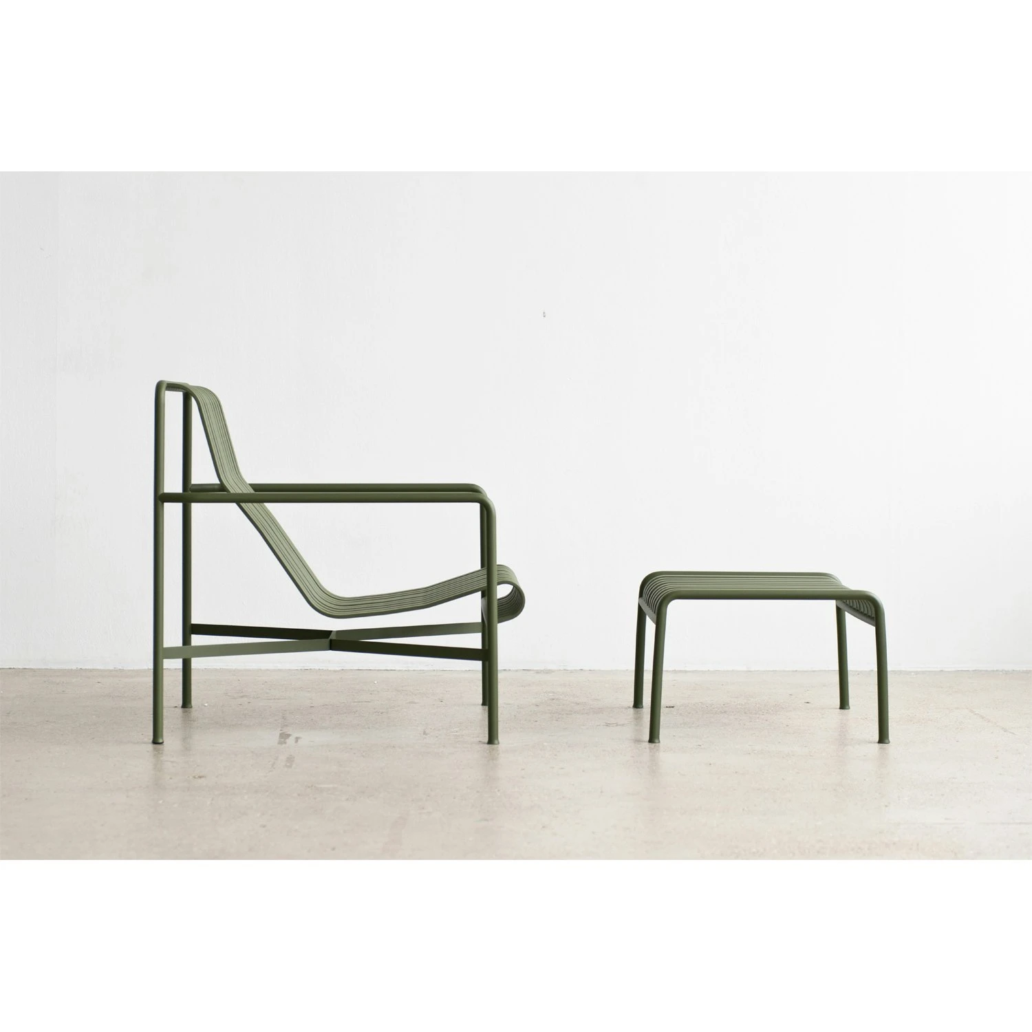 Hay Palissade Lounge Chair High, Olive 4 Hay Palissade Lounge Chair High, Olive - Image 4