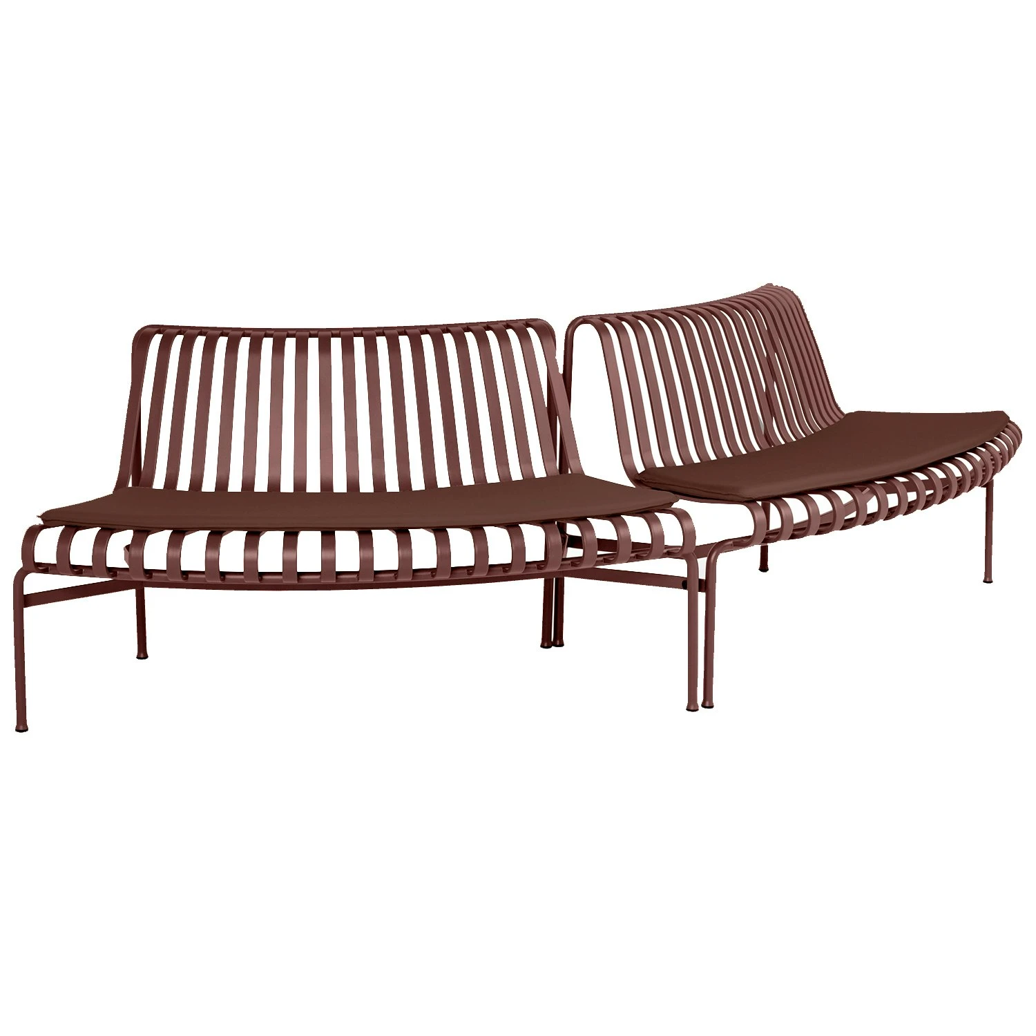 Hay Palissade Cushion For Park Bench With Backrest, Out/Out 2 Hay Palissade Cushion For Park Bench With Backrest, Out/Out - Image 2