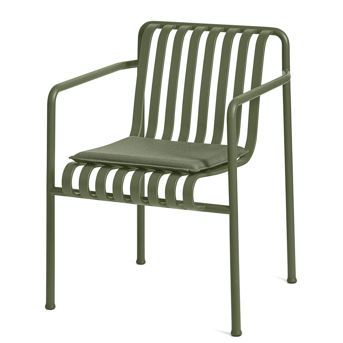 Hay Palissade Seat Cushion Lounge Chair High / Low, Olive 2 Hay Palissade Seat Cushion Lounge Chair High / Low, Olive - Image 2