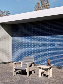 Hay Crate Quilted Seat Cushion For Lounge Chair, Anthracite -Hay Sales Store hay quilted cushion crate lounge chair sky grey 6