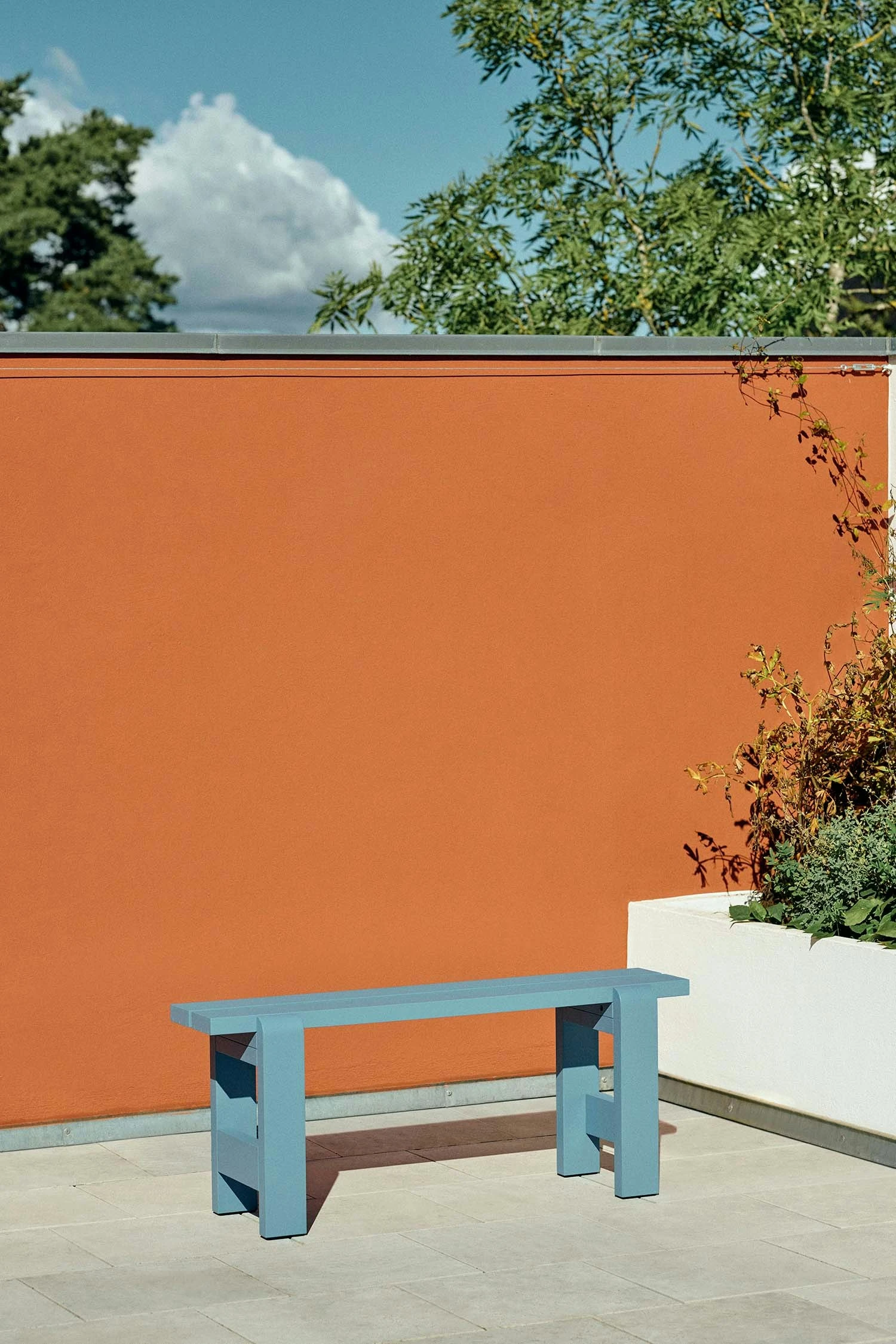 Hay Weekday Bench 23x111 Cm, Azure Blue 2 Hay Weekday Bench 23x111 Cm, Azure Blue - Image 2