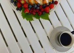 Sandhamn Table Ø100 Cm, White -Hay Sales Store hillerstorp sandhamn bord 100 cm fallbart stal vit 5