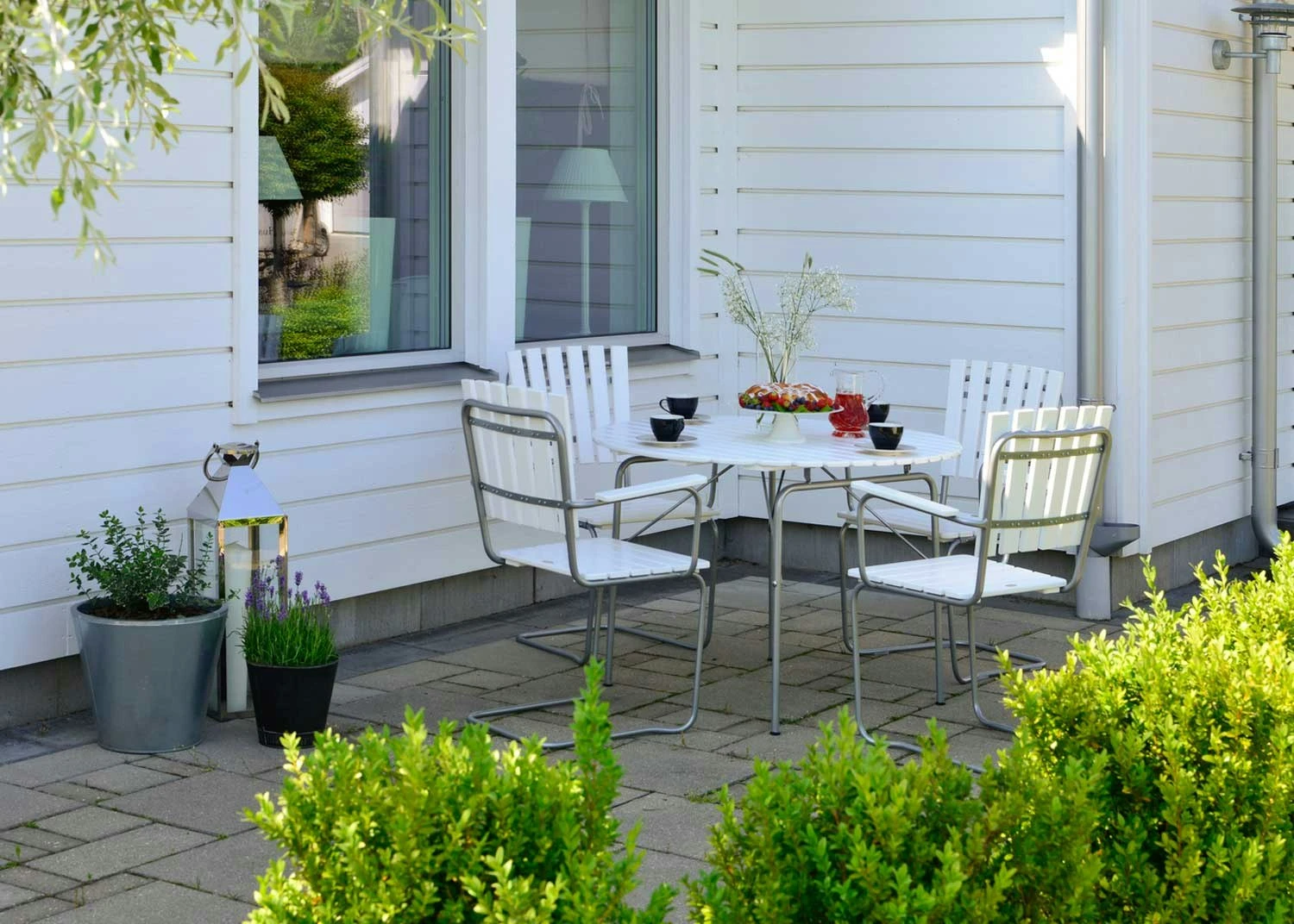 Sandhamn Chairs 4-pack, White 5 Sandhamn Chairs 4-pack, White - Image 5