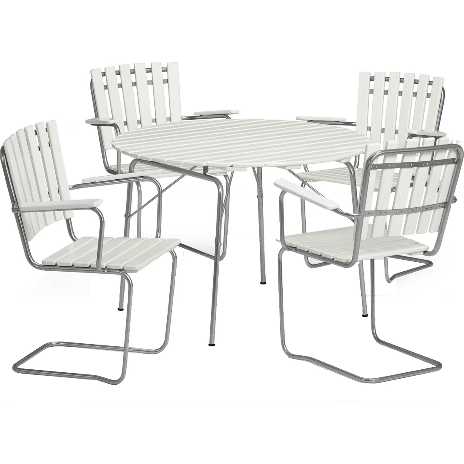 Sandhamn Chairs 4-pack, White 2 Sandhamn Chairs 4-pack, White - Image 2