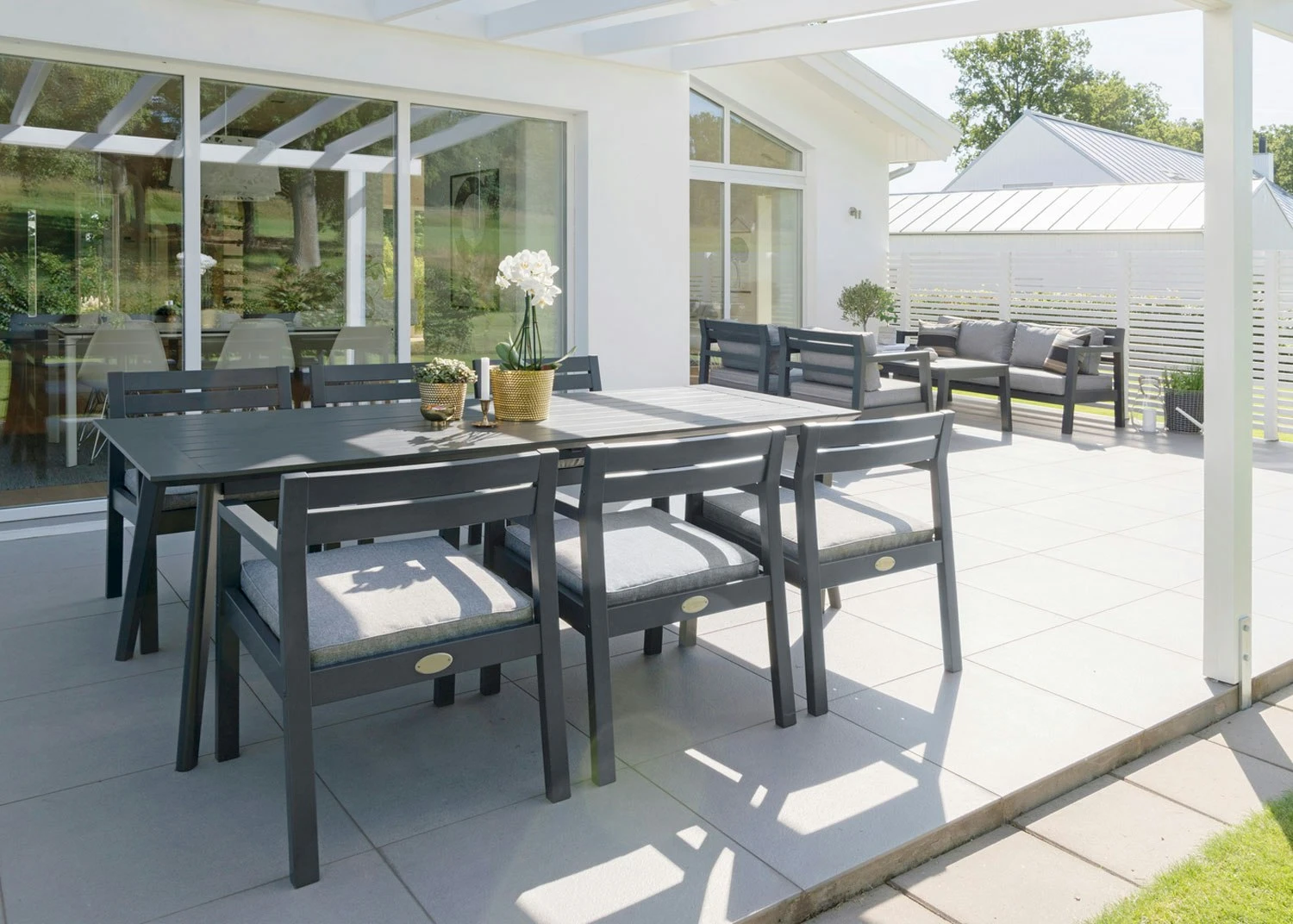 Stoltö Dining Table 90x220x72 Cm, Hurricane Grey 4 Stoltö Dining Table 90x220x72 Cm, Hurricane Grey - Image 4