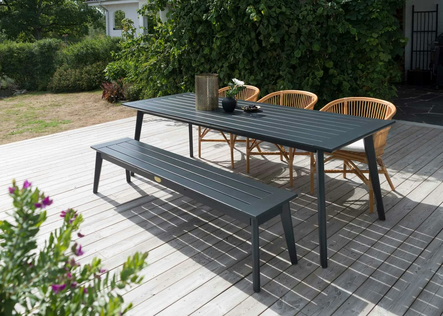 Stoltö Dining Table 90x220x72 Cm, Hurricane Grey 3 Stoltö Dining Table 90x220x72 Cm, Hurricane Grey - Image 3