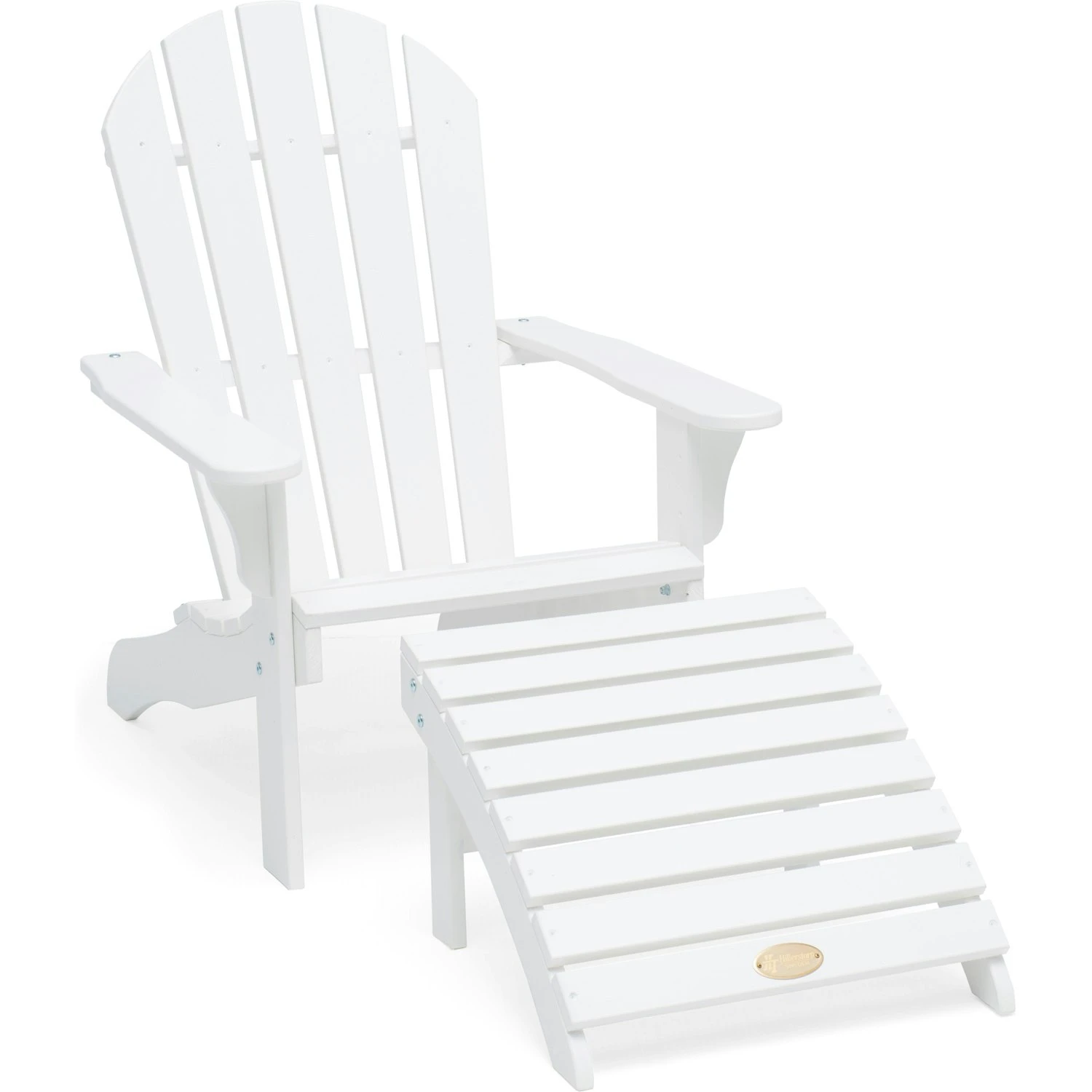 Tennessee Deckchair With Footstool, White 1 Tennessee Deckchair With Footstool, White