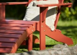 Tennessee Deckchair With Footstool, Oxide Red 5 Tennessee Deckchair With Footstool, Oxide Red -Hay Sales Store hillerstorp tennessee deckchair with footstool 7