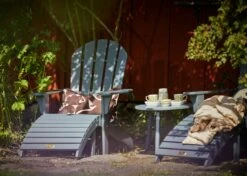 Tennessee Deckchair With Footstool, Steel Grey -Hay Sales Store hillerstorp tennessee deckchair with footstool 9