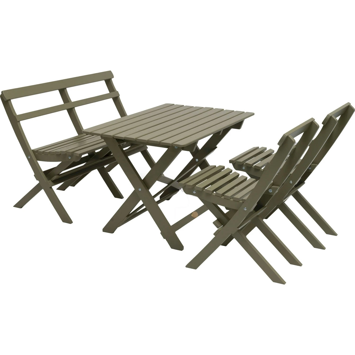 Torpet Table Set 4 Seats, Antique Green 1 Torpet Table Set 4 Seats, Antique Green