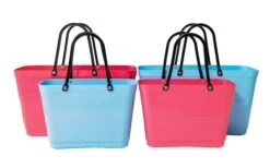 Hinza Bag Green Plastic Tropical Pink, Large -Hay Sales Store hinza hinza bag green plastic tropical pink 1 1