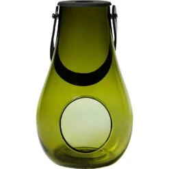 Holmegaard Design With Light Lantern Olive, H25 Cm