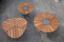 Circle Dining Table 110 Cm, Bamboo/Black -Hay Sales Store houe circle dining table 110 cm bamboo black 5 1