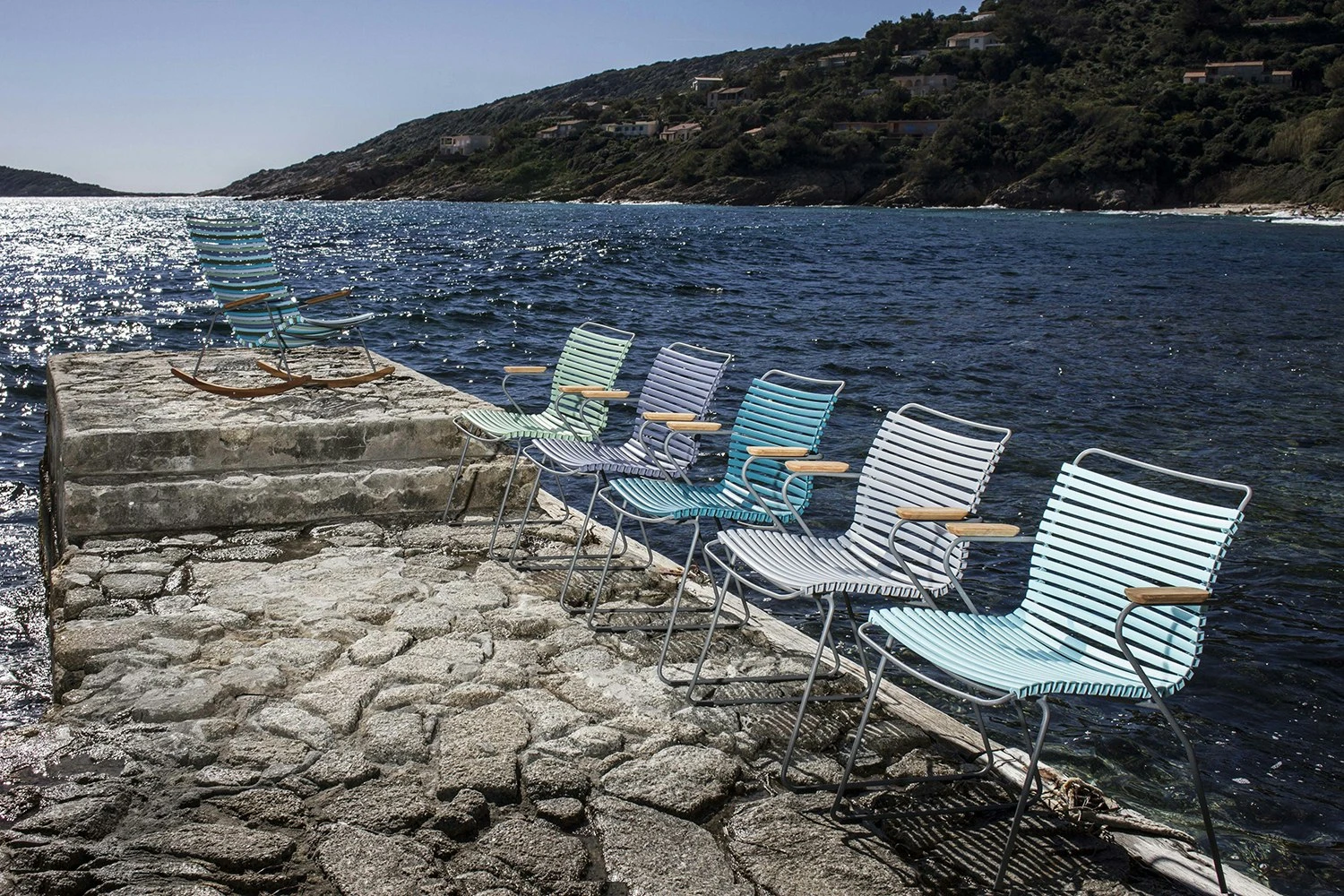 Click Dining Chair, Dusty Light Blue/Grey 3 Click Dining Chair, Dusty Light Blue/Grey - Image 3