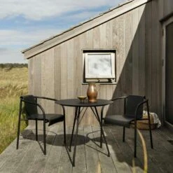 NAMI Chair With Armrest, Black -Hay Sales Store houe nami dining chair with armrest monoolive green 5