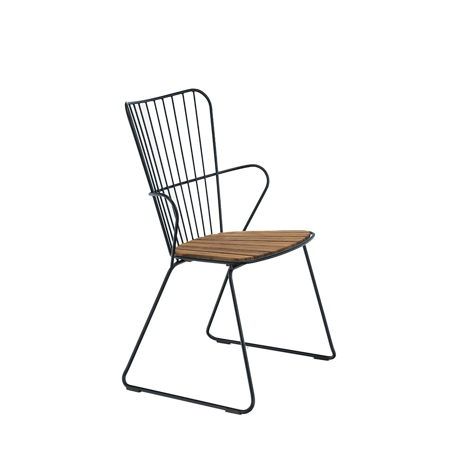 Paon Dining Chair, Black/Bamboo 1 Paon Dining Chair, Black/Bamboo