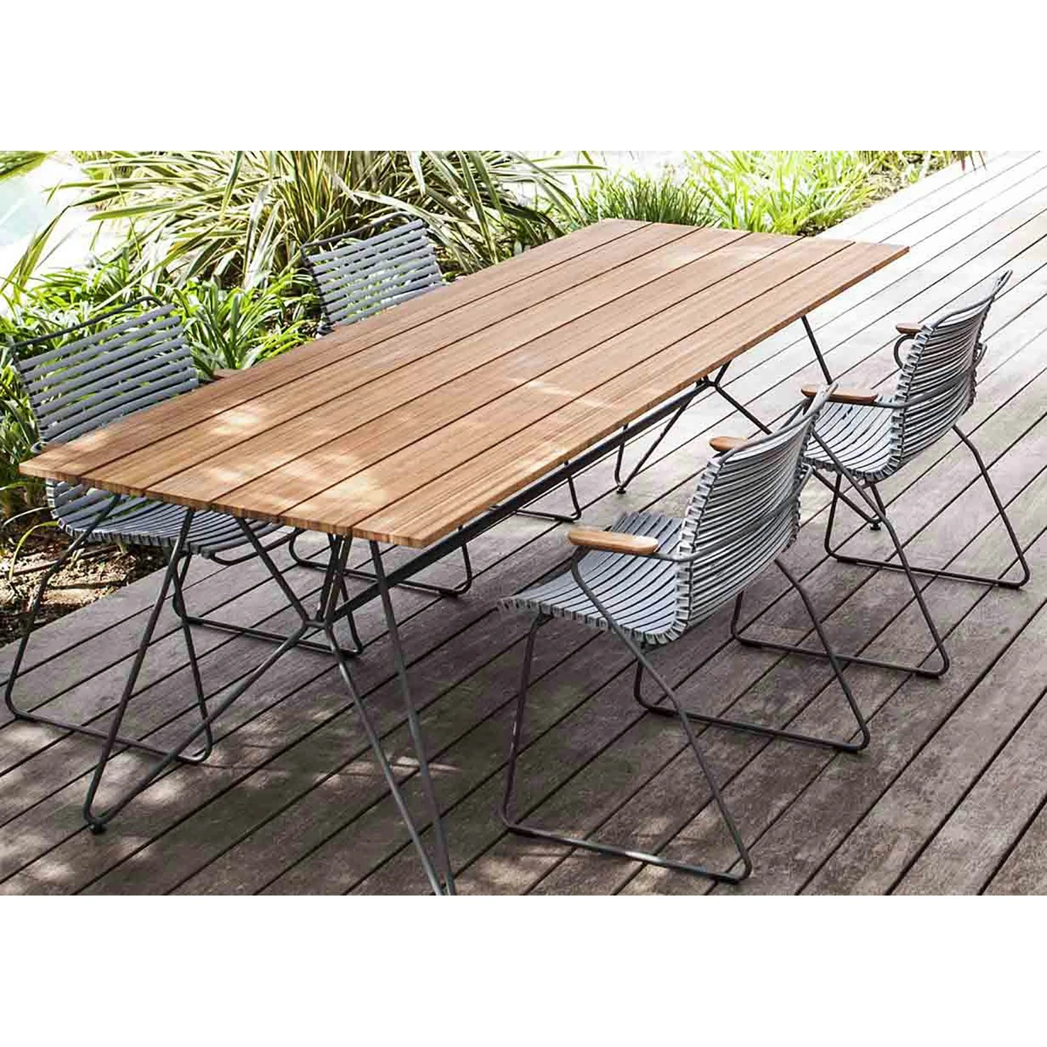 Sketch Dining Table 220 Cm, Bamboo/Grey 4 Sketch Dining Table 220 Cm, Bamboo/Grey - Image 4