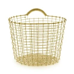 Korbo Bin 16 Basket, Brass