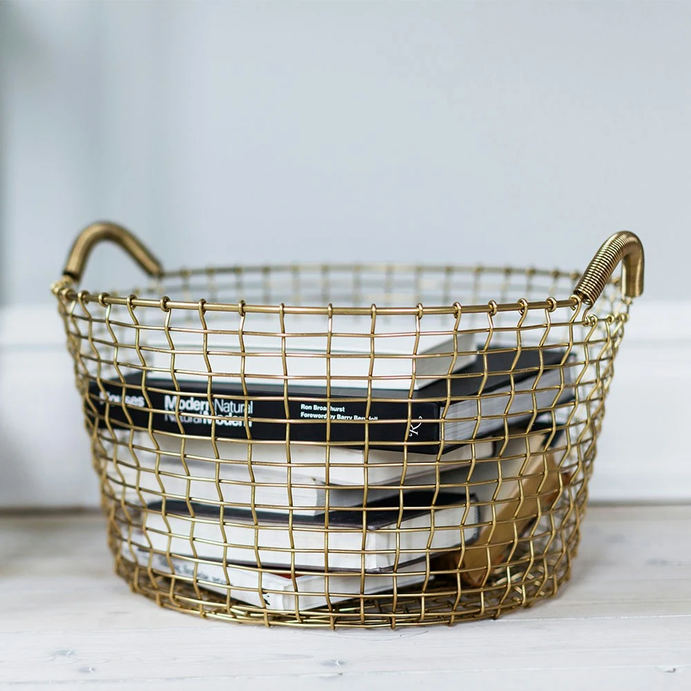 Korbo Classic 35 Basket, Brass 2 Korbo Classic 35 Basket, Brass - Image 2