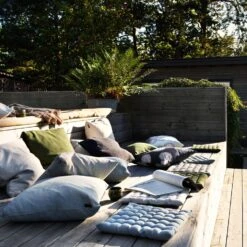 Pepper Seat Cushion 40x40 Cm, Bronze Brown -Hay Sales Store linum pepper seat cushion 40x40 cm 10