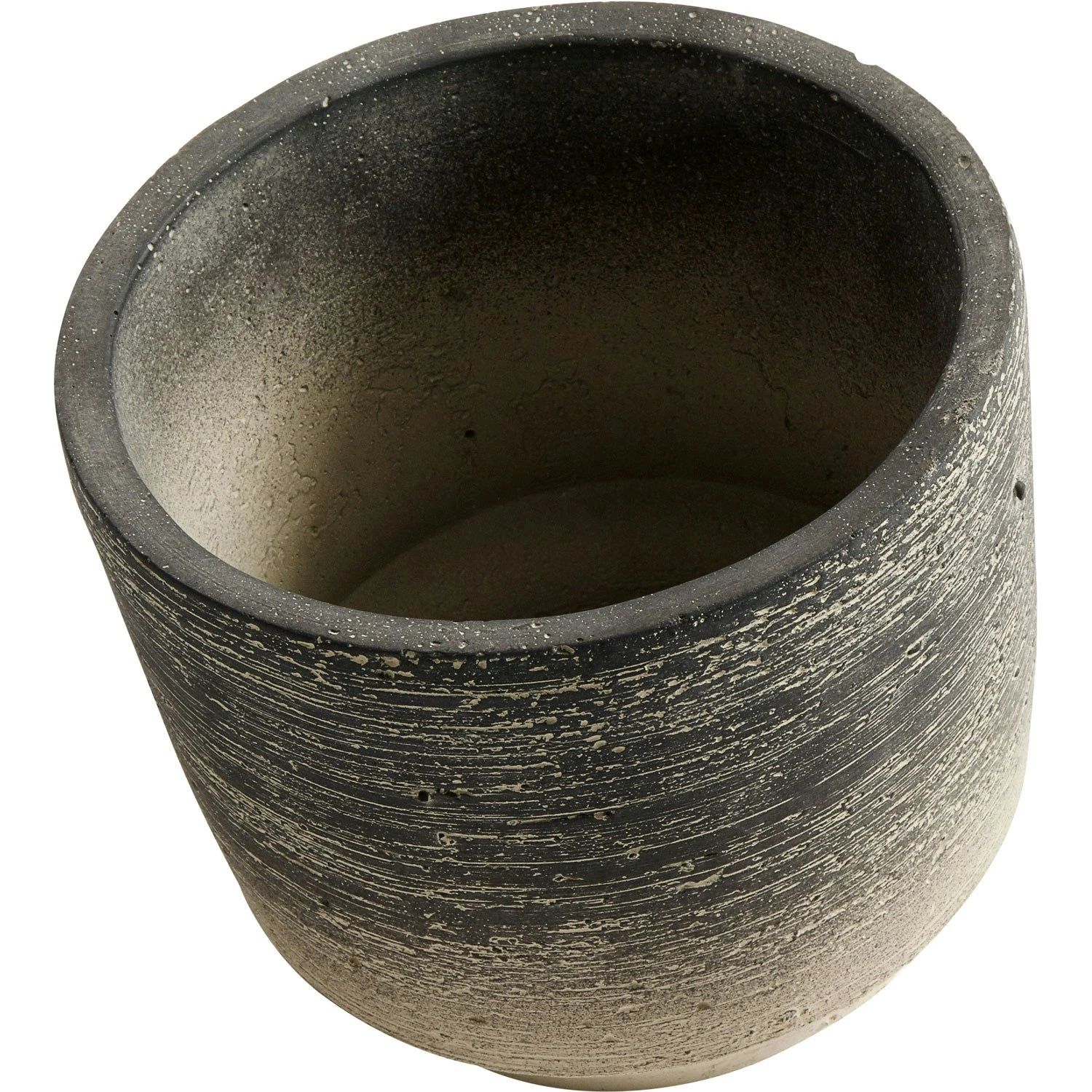 Muubs Kanji Pot Cement Black-grey, Ø15 Cm 2 Muubs Kanji Pot Cement Black-grey, Ø15 Cm - Image 2