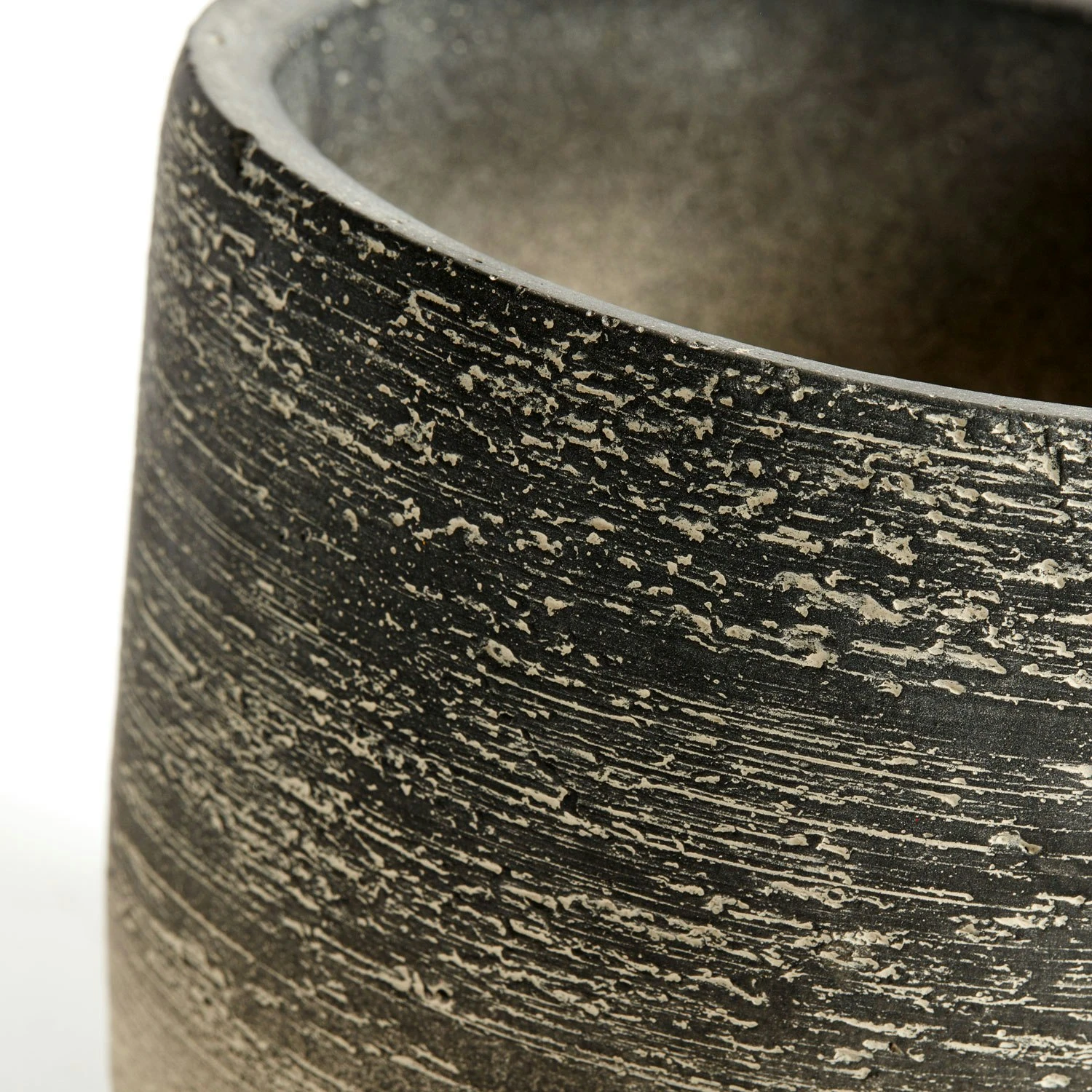 Muubs Kanji Pot Cement Black-grey, Ø15 Cm 3 Muubs Kanji Pot Cement Black-grey, Ø15 Cm - Image 3