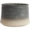 Muubs Kanji Decorative Pot Low Grey, 34 Cm