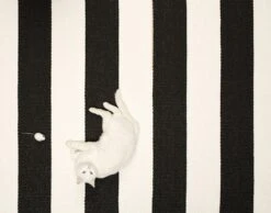 Bob Rug 70x200 Cm, Black/Vanilla -Hay Sales Store pappelina bob rug black vanilla 2