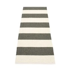 Bob Rug 70x120 Cm, Charcoal/Vanilla